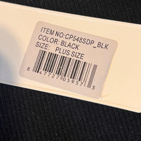 Yelete High Waist Compression Leggings .  Black. NWT. Plus Size - Picture 5 of 7